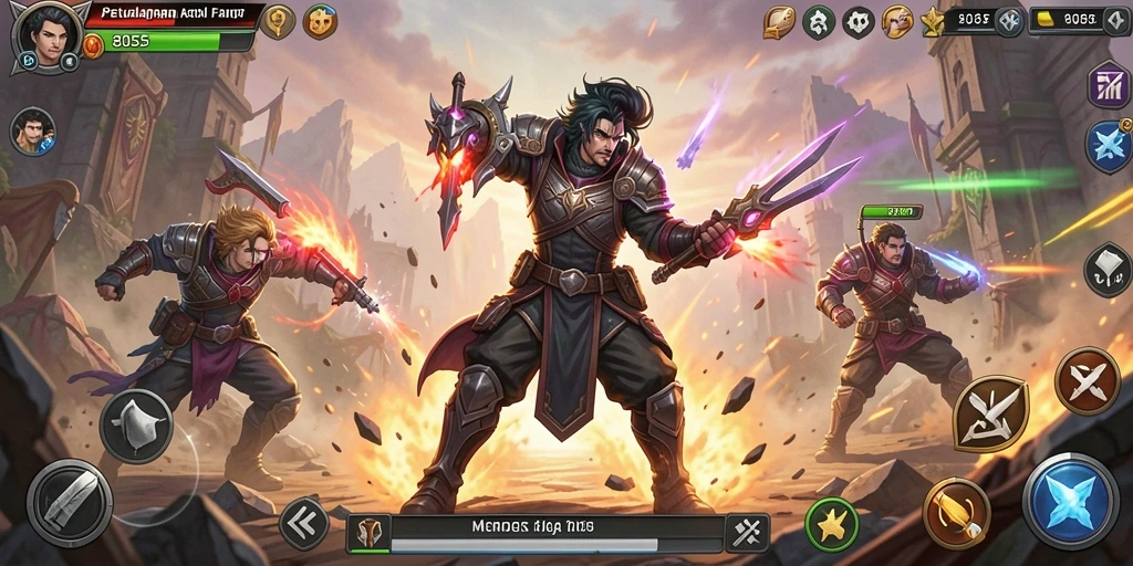 Gameplay seru dari 8055 dengan aksi mendebarkan.