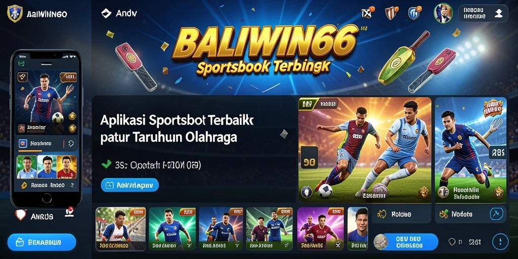 Tampilan gameplay BALIWIN66 dengan berbagai pilihan taruhan olahraga.