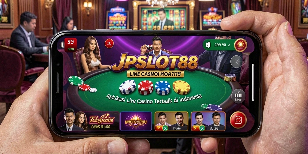 Tampilan menarik dari gameplay Live Casino JPSLOT88 yang mendebarkan.