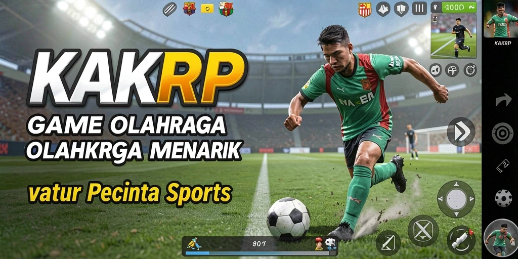 Screenshot gameplay KAKRP menampilkan pertandingan olahraga seru dengan grafis menawan.