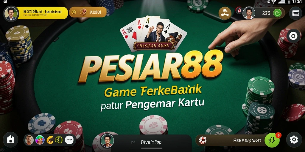 Screenshot PESIAR88 menunjukkan gameplay Poker yang seru dan interaktif.