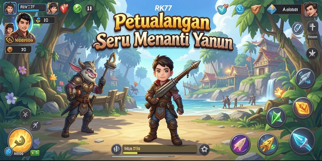 Gameplay seru dan mendebarkan dalam RK77 yang siap mengajak Anda berpetualang.