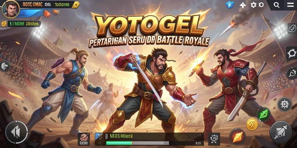 Tampilan seru gameplay pertempuran di YOTOGEL.